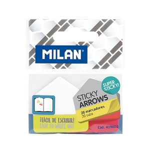 Picture of INDEX ADERENTE MILAN "SETAS" 8X7,1CM REF.419602 (BLISTER 20UDS)
