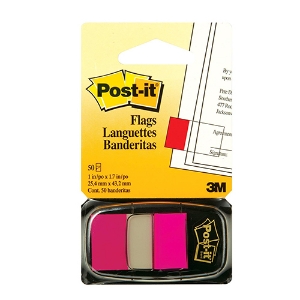 Picture of INDEX ADERENTE POST-IT 680-21 1"PLG. ROSA FLUOR.