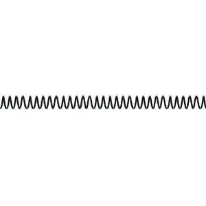 Picture of ARGOLA ESPIRAL METAL 5.1 14MM PRETA FEGOL 153-14M