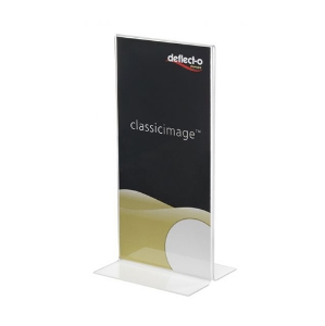 Picture of PORTA-FOLHETOS DE BALCAO 1/3 A4 EM "T" 2F VERT.DE45101TP CS