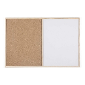 Picture of KIT QUADRO BRANCO + CORTIÇA 60X90CM 2FACES