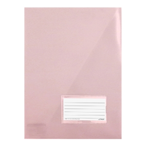 Picture of BOLSA ARQUIVO COM TRIÂNGULO FEGOL 21A A4 COM VISOR ROSA PASTEL