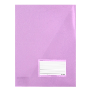 Picture of BOLSA ARQUIVO COM TRIÂNGULO FEGOL 21A A4 COM VISOR VIOLETA PASTEL