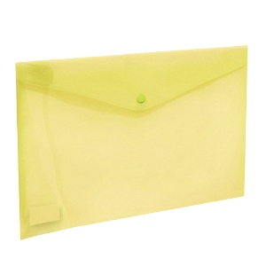 Picture of BOLSA TIPO ENVELOPE A4 COM MOLA FEGOL E105 AMARELO TRANSLÚCIDO