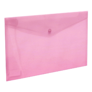 Picture of BOLSA TIPO ENVELOPE A4 COM MOLA FEGOL E105 ROSA PASTEL