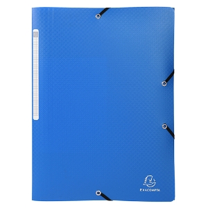 Picture of CAPA C/ELASTICOS PP A4 EXACOMPTA AZUL CL. (55082E)
