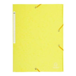 Picture of CAPA COM 3 ABAS E ELÁSTICOS A4 CLA 425GR EXACOMPTA AMARELO LIMÃO (17113E)