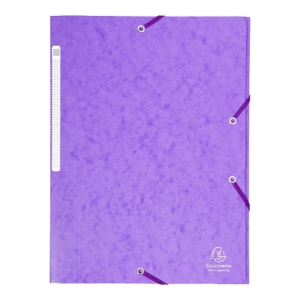 Picture of CAPA COM 3 ABAS E ELÁSTICOS A4 CLA 425GR EXACOMPTA VIOLETA (17115E)