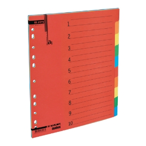 Picture of SEPARADOR CARTOLINA A4 10 POSIÇOES PAJORY CORES FORTES