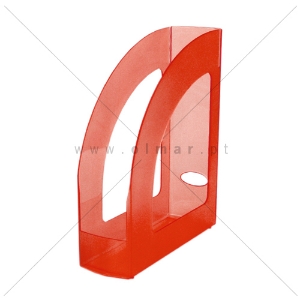 Picture of PORTA-REVISTAS PLÁSTICO FEGOL 200 VERMELHO TRANSLÚCIDO
