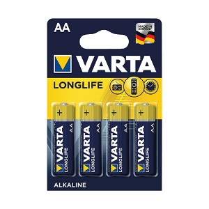 Picture of BLISTER COM 4 PILHAS ALCALINAS AA LR06 1.5V VARTA LIFE EXTRA (4106)