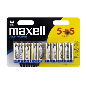 Picture of BLISTER 5+5 PILHAS ALCALINAS AA LR06 1.5V MAXELL (790253)