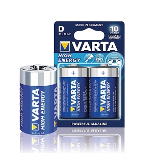 Picture of BLISTER COM 2 PILHAS ALCALINAS D LR20 1.5V VARTA HIGH ENERGY 4920