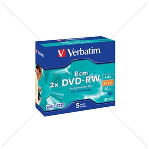 Picture of DVD-RW MINI 1.4GB/30M./8CM VERBATIM (43514)