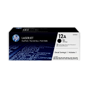 Picture of PACK DUPLO TONER ORIGINAL HP 12A Q2612AD PRETO 2 X 2000PAG.