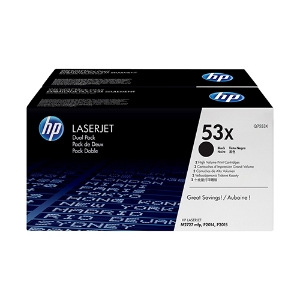 Picture of PACK DUPLO TONER ORIGINAL HP 53X Q7553XD PRETO 2X7000PAG