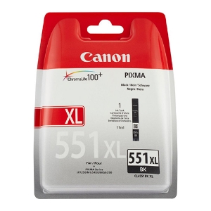 Picture of TINTEIRO ORIGINAL CANON CLI-551BK XL PRETO ALTA CAPAC.