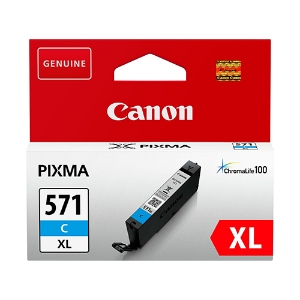 Picture of TINTEIRO ORIGINAL CANON CLI-571CXL CYAN ALTA CAPAC.