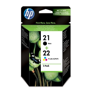 Picture of TINTEIRO ORIGINAL HP 21+22 SD367AE (PACK PRETO+CORES)