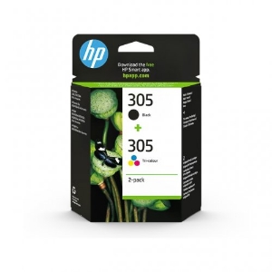 Picture of TINTEIRO ORIGINAL HP 305+305 6ZD17AE (PACK PRETO+CORES)