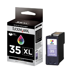 Picture of TINTEIRO ORIGINAL LEXMARK Nº35XL 18C0035E CORES ALTA CAPAC.