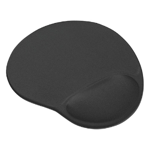 Imagem de BASE PARA RATO COM APOIO DE PULSOS TRUST BIGFOOT GEL PRETO (16977)
