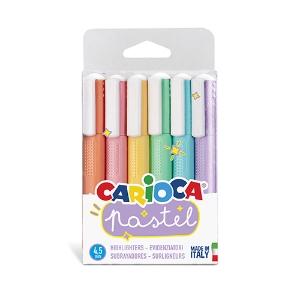 Imagem de BLT.6 MARC. FLUORESCENTES CARIOCA PASTEL SORT. (43033)