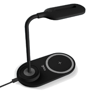 Picture of CANDEEIRO LED COM BASE CARREGAMENTO SEM FIO COOL QI PRETO