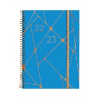 Imagem de AGENDA 2023 SEMANAL FINOCAM ESPIRAL 18MESES 155X212MM GEOMETRIC