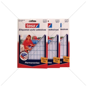Picture of ETIQ. TESA A5 PERM. 13X38MM BRANCA 5115 (CART.20F/900UDS)