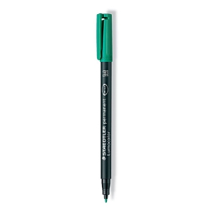 Imagem de MARC. ACETATO/CD STAEDTLER LUMOCOLOR M VERDE 317-5