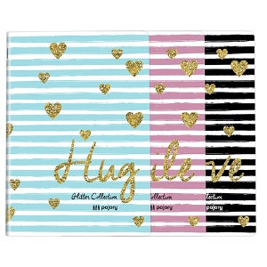 Picture of CADERNO AGRAFADO A5 60FOLHAS PAJORY GLITTER PAUTADO