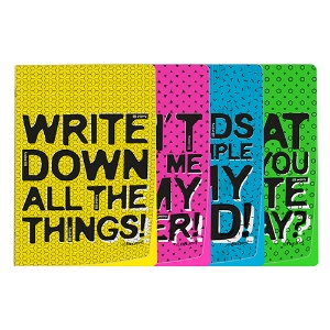 Picture of CADERNO AGRAFADO CAPA PP A4 48FOLHAS PAJORY FLEX.PRINT XADREZ