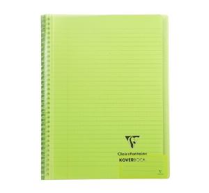 Picture of CADERNO ESPIRAL A4 80FOLHAS CLAIREFONTAINE KOVERBOOK TRANSPARENTE PAUTADO