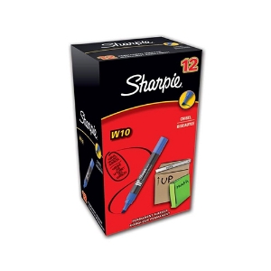 Picture of MARC. PERM. SHARPIE MARKER W10 P.BISEL. AZUL S0192695