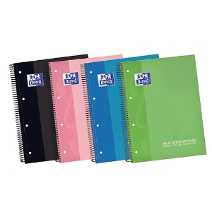 Picture of CADERNO ESPIRAL CAPA DURA A4 100FOLHAS OXFORD MULTICLASS SORTIDO