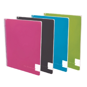 Picture of CADERNO ESPIRAL CAPA PP A4 120FOLHAS PAJORY COLORS XADREZ