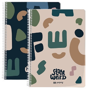 Picture of CADERNO ESPIRAL CAPA PP A4 80F PAJORY WEIRD XADREZ