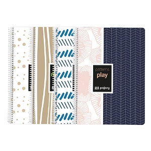Picture of CADERNO ESPIRAL CAPA PP A4 80FOLHAS PAJORY MODELL XADREZ