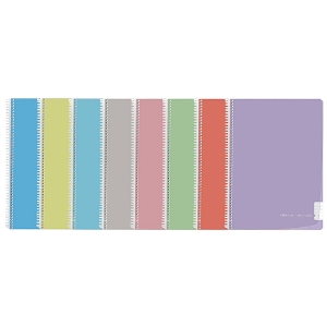 Imagem de CADERNO ESPIRAL CAPA PP A4 80FOLHAS PAJORY PASTEL PAUTADO